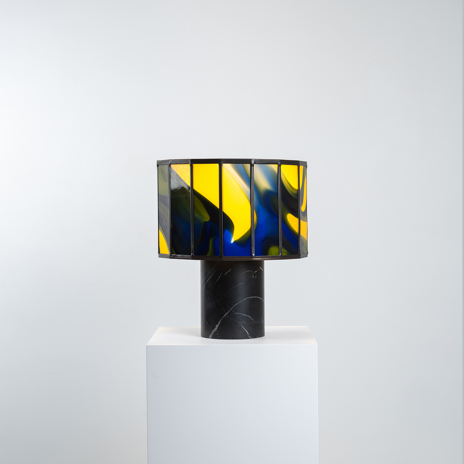 Stained Glass Table Light 136 / Stained Glass Lights by Maarten De